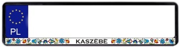Ramka tablica rejestracyjna Kaszëbë, biała