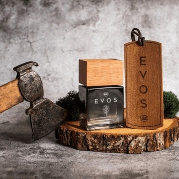 K2 EVOS HUNTER SET Автомобильные духи 50 мл + деревянная подвеска