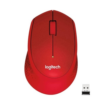 Mysz Logitech M330 SILENT 1000 DPI czerwony