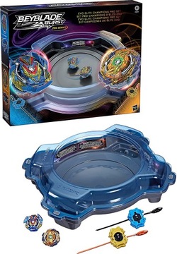 HASBRO BEYBLADE BURST ZESTAW ARENA DO WALKI PRO ELITE + SPINNERY