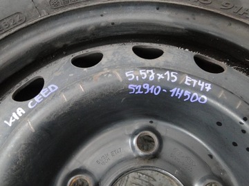 KOLA RÁFKY OCEL KIA CEED 2009 52910-1H500 15" PLATINA 195/65