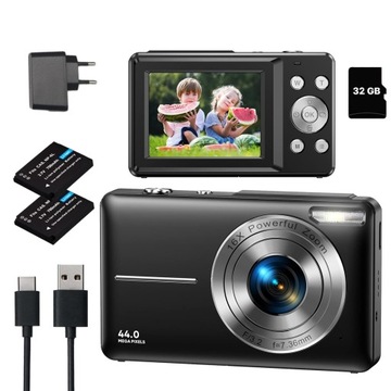 MINI DZIECI APARAT CYFROWY HD 1080P 16X ZOOM Z KARTĄ TF O POJEMNOŚCI 32 GB