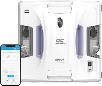 HOBOT S6 Pro робот для мытья окон, белый пульт дистанционного управления