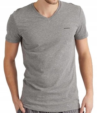 Muscle Fit _ Light Grey V-neck Tshirt DIESEL _ XL