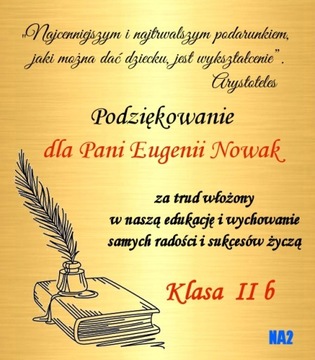 Złoty Łańcuszek ZŁOTO 585 Naszyjnik Nieskończoność Serce Infinity Grawer