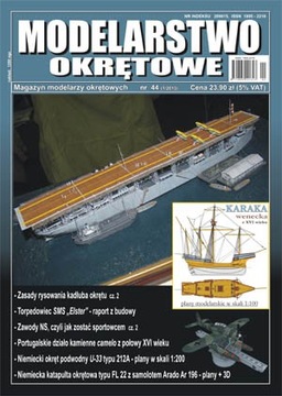 Modelarstwo Okrętowe nr 1/2013 KARAKA wenecka z XVI wieku plany modelarskie
