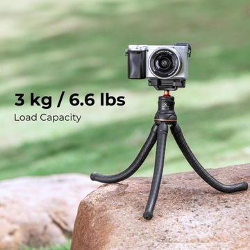 Giętki Statyw elastyczny K&F Do Aparatu Telefonu Tripod + Pilot Bluetooth