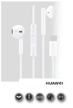 ОРИГИНАЛЬНЫЕ НАУШНИКИ-ВКЛАДЫШИ С МИКРОФОНОМ HUAWEI CM33 USB C TYPE C P20 PRO