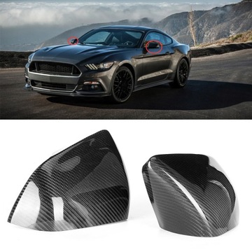 KRYT ZRCÁTKO BOČNÍCH Z VLÁKNA  UHLÍKOVÉHO DO FORD MUSTANG GT 2015-2019