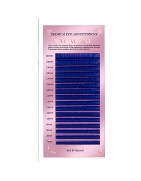 NAGARAKU Rzęsy PREMIUM BLUE mix D 0,07 7-15