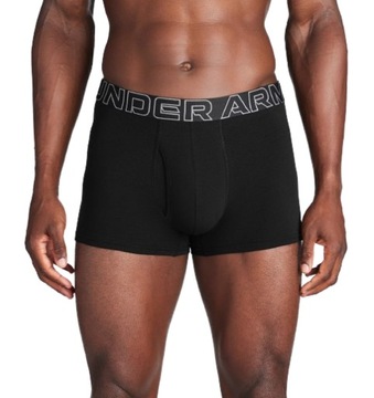 UNDER ARMOUR BOKSERKI PERFORMANCE COTTON 3IN 3 PACK BLACK L