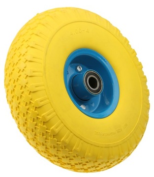 KOŁO KÓŁKO DO WÓZKA TACZKI BEZDĘTKOWE PEŁNE 4.00-4 400-4 MOCNE OTWÓR 20 mm