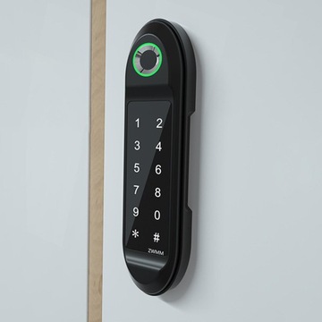 Дверной замок со сканером отпечатков пальцев Бесключевой доступ в дом Серебристый B