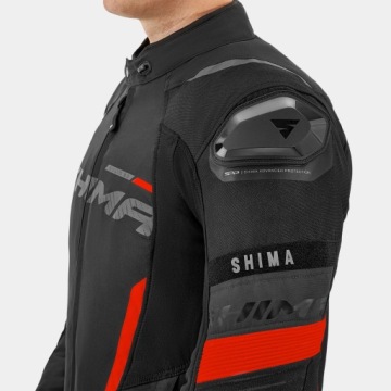 Мужская мотоциклетная куртка SHIMA SOLID 2.0 RED водонепроницаемая 3в1 БЕСПЛАТНО