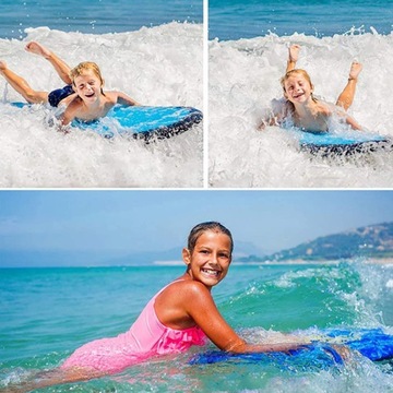 НАДУВНАЯ ДОСКА ДЛЯ СЕРФИНГА ЛЕГКИЙ БОДИБОРД ДЛЯ ДЕТЕЙ НА ПЛЯЖЕ ЛЕТНЕЕ ПЛАВАНИЕ