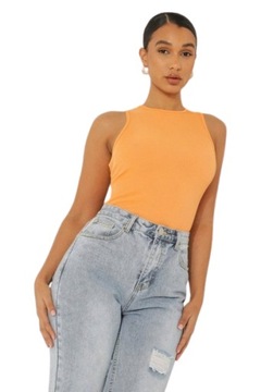Boohoo damskie brązowe body na lato defekt XXL