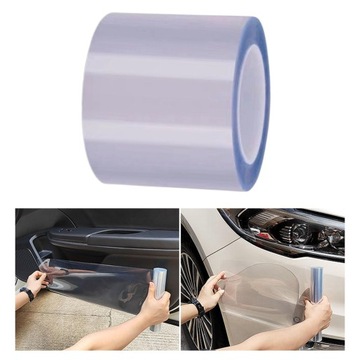 Защитная пленка для порогов автомобиля, прозрачная наклейка на обивку дверей.