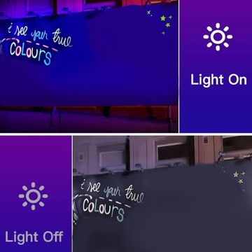 Черная светодиодная лента мощностью 10 Вт светится в темноте USB UV UU