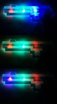 MINECRAFT ZESTAW MIECZ + KARABIN DŹWIĘK LED