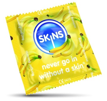 SKINS BANANA - BANANOWE PREZERWATYWY 1SZT