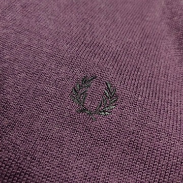 Sweter wełniany FRED PERRY Merino Wool Casual M