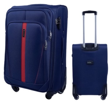 НАБОР ИЗ 3 МЯГКИХ ЧЕМОДАНОВ 3в1 ДОРОЖНЫЙ ЧЕМАД НА КОЛЕСАХ DIAMOND Ruby C330