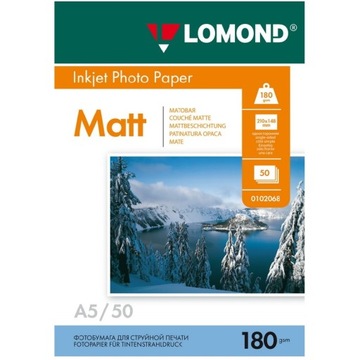 PAPIER DO ZDJĘĆ FOTOGRAFICZNY A5 MATOWY 180g 50szt