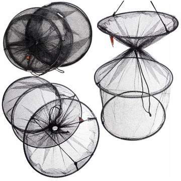 SIATKA WĘDKARSKA SADZYK 3 OBRĘCZE NA RYBY 40/70