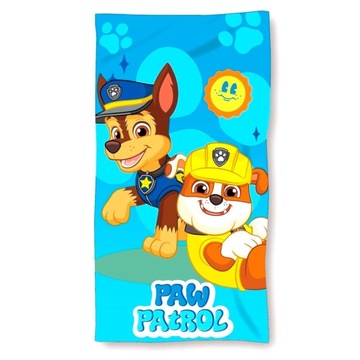 RĘCZNIK PSI PATROL 70X140 NA BASEN KĄPIELOWY PLAŻOWY SZYBKOSCHNĄCY CHASE