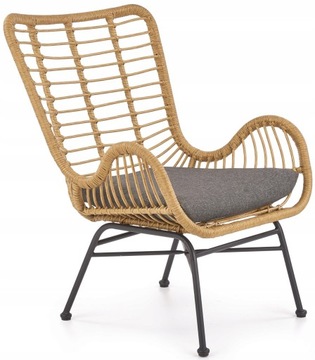 RATTANOWY Fotel na taras balkon IKARO Halmar metalowy