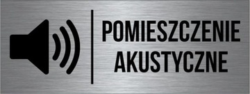 TABLICZKA Pomieszczenie akustyczne Aluminium