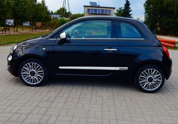 Fiat 500 II Seria 4 1.2 69KM 2016 Fiat 500 1.2 Black &amp; White polift szklany dach parktronik bezwypadkowy, zdjęcie 3