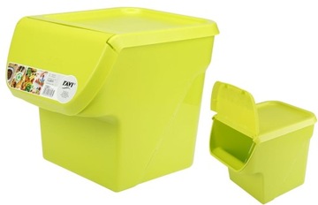 Pojemnik do przechowywania, pojemnik spożywczy 13L VegBox limonkowy