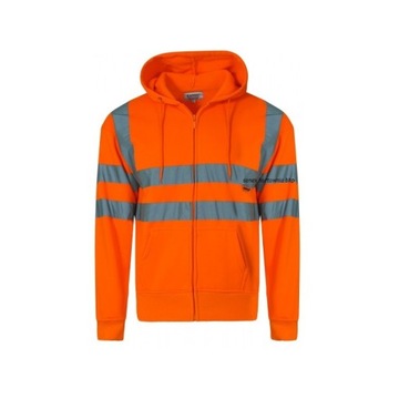 Bluza robocza dresowa odblaskowa pomarańczowa L