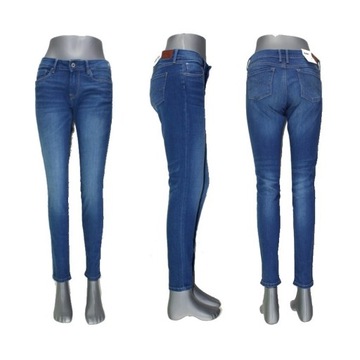 Damskie jeansy Pepe Jeans -Soho PL201040DD10 wyszczuplające rurki - W29/L30