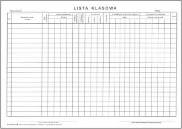 LISTA KLASOWA