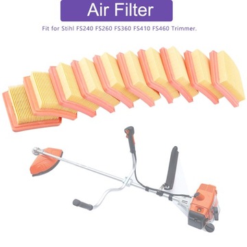 10 X Filtr powietrza do podkaszarek Stihl FS410 FS460 FS240 FS260 FS360
