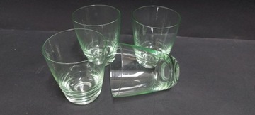 4 литровых стакана, светло-зеленый винтажный стакан