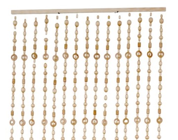 ZASŁONKA Z DUŻYCH KORALI DREWNIANYCH ZASŁONA KOTARA 80 CM