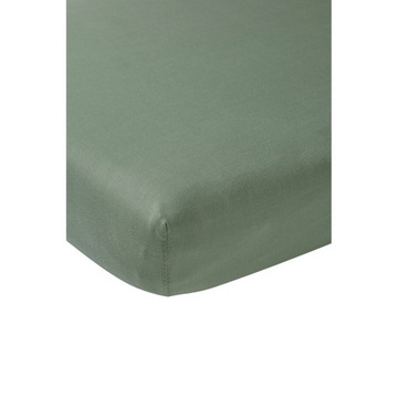 Meyco Home Jednokolorowy podwójne łóżko z prześcieradłem - forest green - 1
