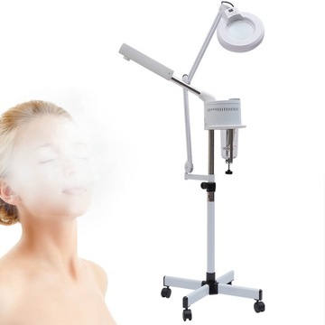 Wapozon kosmetyczny z parą i ozonem SPA Salon+Lampa powiększająca 750W