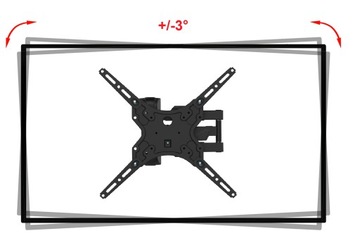 Длинное КРЕПЛЕНИЕ ДЛЯ ТЕЛЕВИЗОРА, 44 см, ВЕШАЛКА ДЛЯ ТЕЛЕВИЗОРА, 23–55 дюймов, угловая.