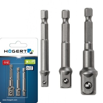 НАБОР ПЕРЕХОДНИКОВ ДЛЯ НАСАДОК ДЕРЖАТЕЛЬ СВЕРЛ 1/4 3/8 1/2