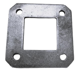 BLACHA MARKA MONTAŻOWA 4mm 8x8cm podstawa do40x40