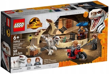 LEGO Jurassic World 76945 Atrociraptor: pościg na