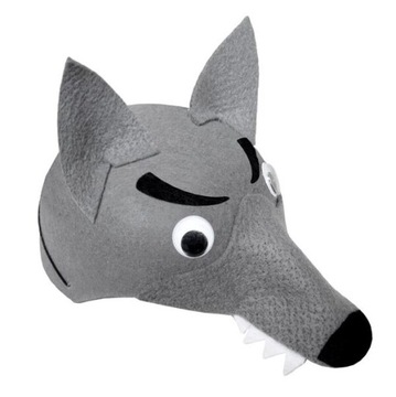 CZAPKA FILCOWA WILK WILKA WILCZEK SZARY Z FILCU