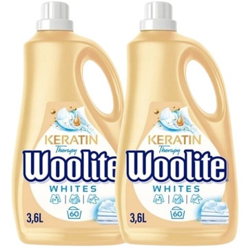 Woolite Płyn do Prania Bieli Jasnego Koloru 2x3,6L