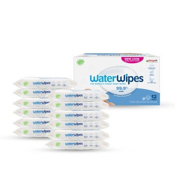 WaterWipes BIO Chusteczki nawilżane 12x60szt.