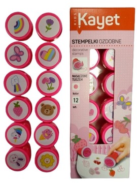 ШТАМПЫ 12 ШТ. РОЗОВЫЕ ШТАМПЫ С ДЕВОЧКАМИ