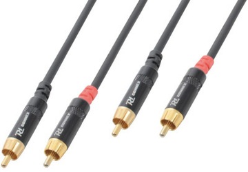 Kabel Przewód CINCH PRO 2x RCA do 2x RCA 3m